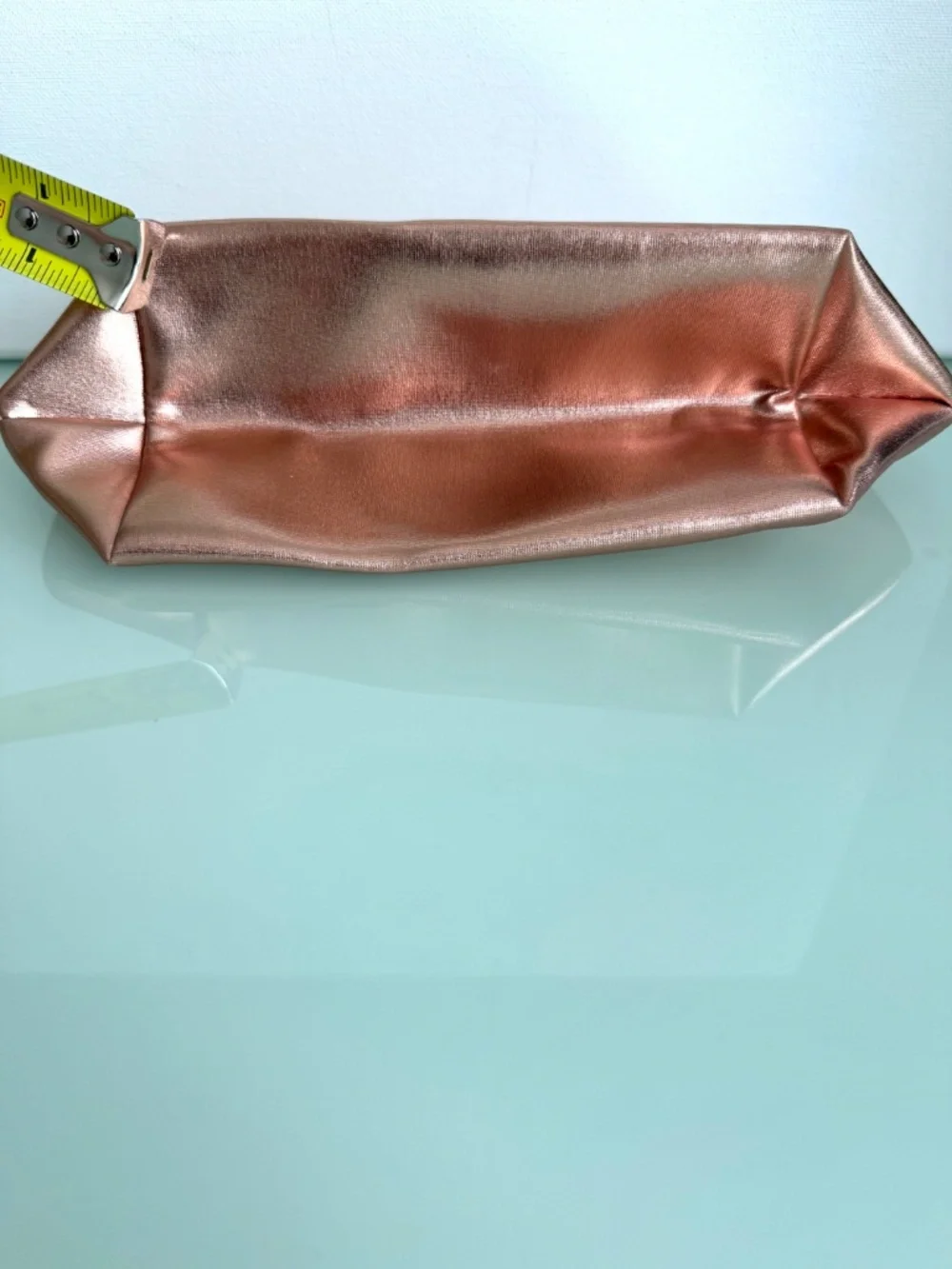 Lancôme We Are Idôles Rose Gold Metallic Cosmetic Makeup Bag